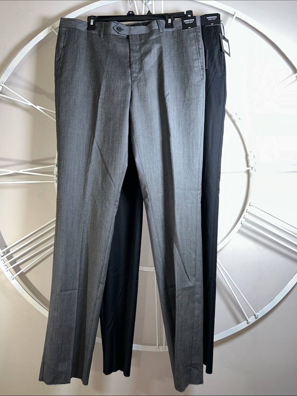 NWT 3x Nordstrom Men's Dress Pants Trio - 2x size 38 Black, Gray & Tan 38x34 - Picture 6 of 16